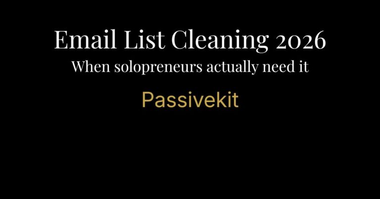 email list cleaning solopreneurs 2026