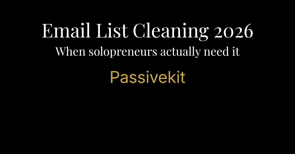 email list cleaning solopreneurs 2026