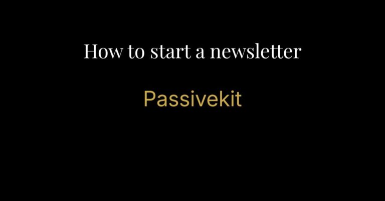 How to start a newsletter